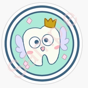 Instant Download - Tooth Fairy Dollar Bucks Sticker Image