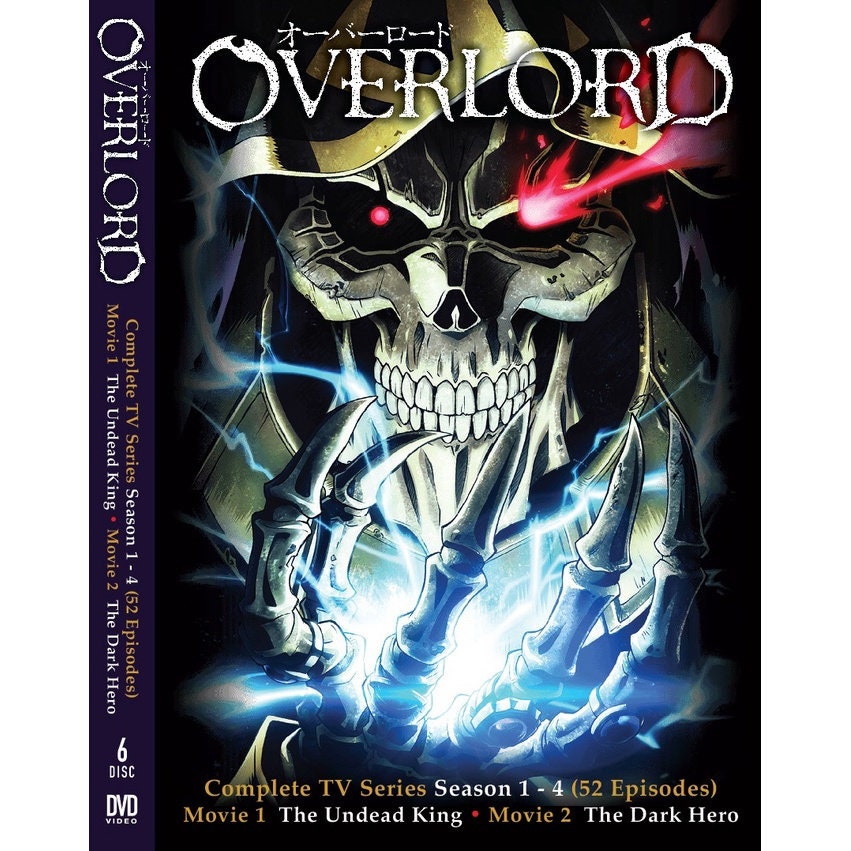 Overlord Season 1 to 4 Volume 1-52 End & 2 Movies Anime DVD