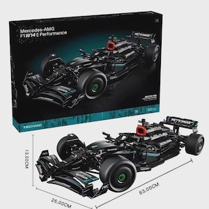 Building Block Toys Mercedes AMG Petronas F1 Car Bricks 1642 pcs W14 E Performance Sports Car DIY Set For Boys Kids Men Birthday Gift 1:8