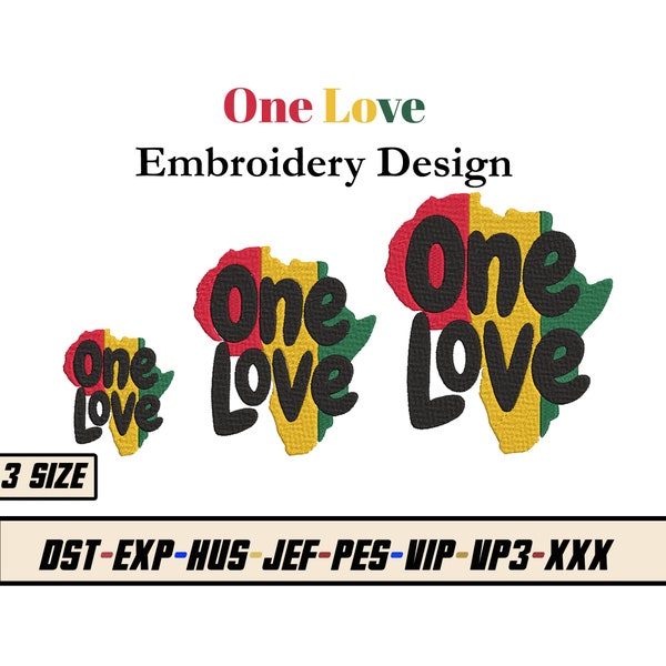 One Love Embroidery Design – dst exp hus jef pes vp3 xxx