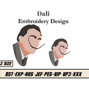 Salvador Dali Stickdatei - Dali Embroidery dst exp hus jef pes vp3 xxx vip