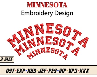 Minnesota Machine Borduurwerk Design - Staten Borduurwerk Design dst exp hus jef pes vp3 xxx vip