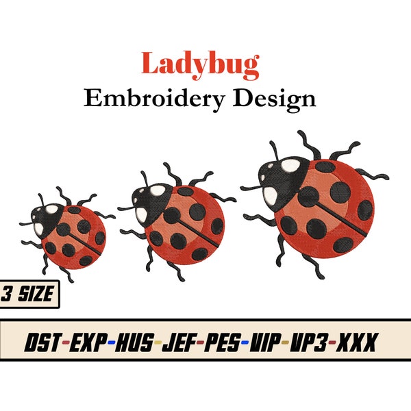 Ladybug Embroidery Design - Animal Embroidery Designs dst exp hus jef pes vp3 xxx