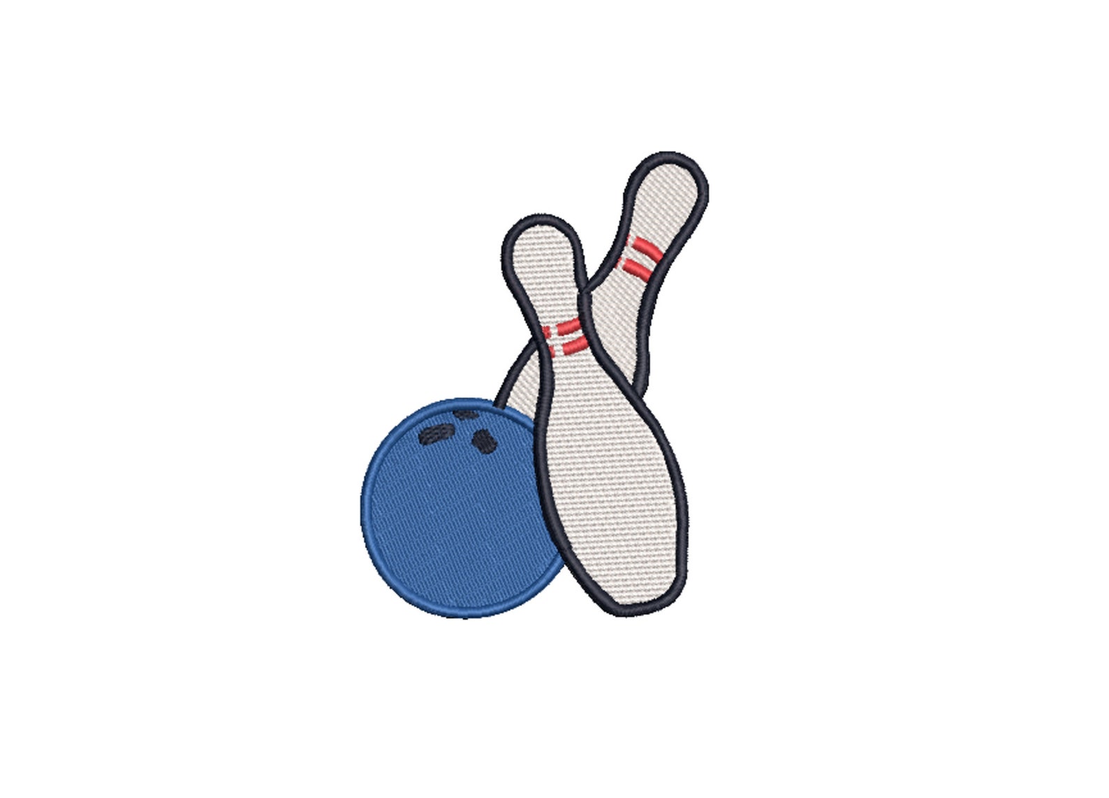 Bowling Machine Embroidery Design Bowling (Instant Download) Etsy
