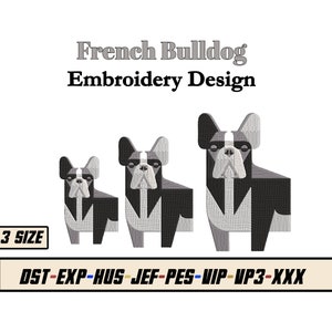 Bulldog Embroidery Design - Pet Embroidery dst exp hus jef pes vp3 xxx