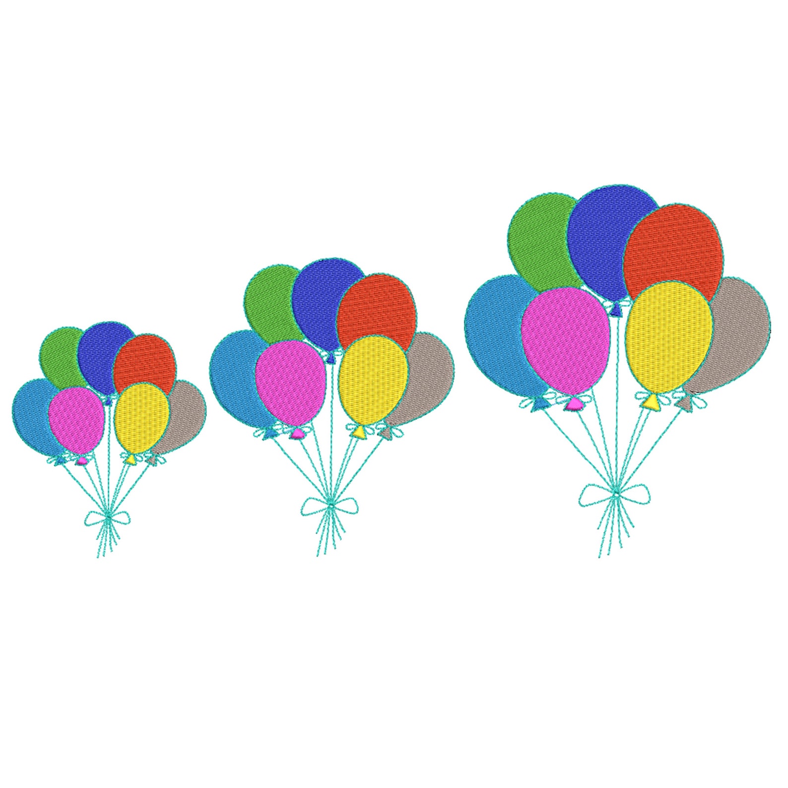 Balloon Embroidery Design Colorful Balloon Popular Embroidery Designs