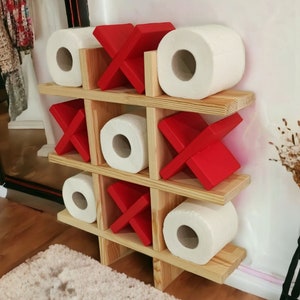 Red Oak Toilet Paper Holder With Shelf – CraftKitties