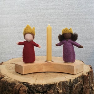 Felted plug-in figure suitable for Grimm's birthday ring