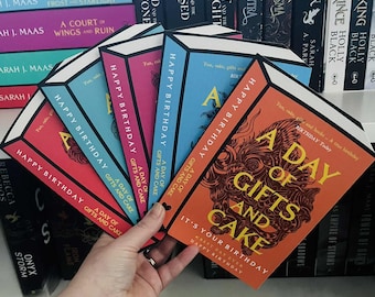Book Birthday Card, ACOTAR Inspired Birthday Card, Bookish, Book Shaped Card, Personalised, Book Cover, A Court Of Thorns & Roses, Romantasy
