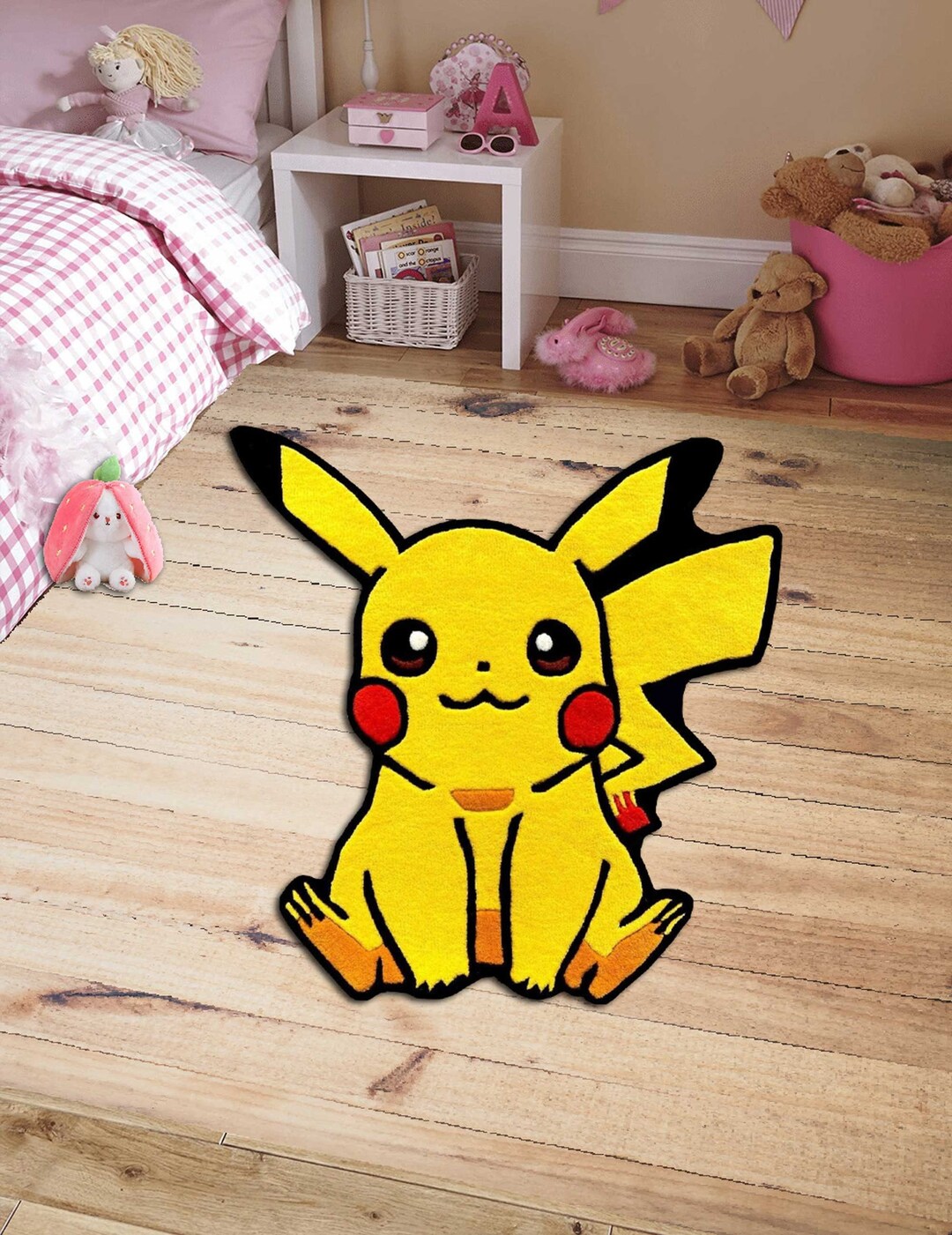Pikachu Rug, Pokemon Rug, Pikachu Decor, Pokemon Decor, Kids Room