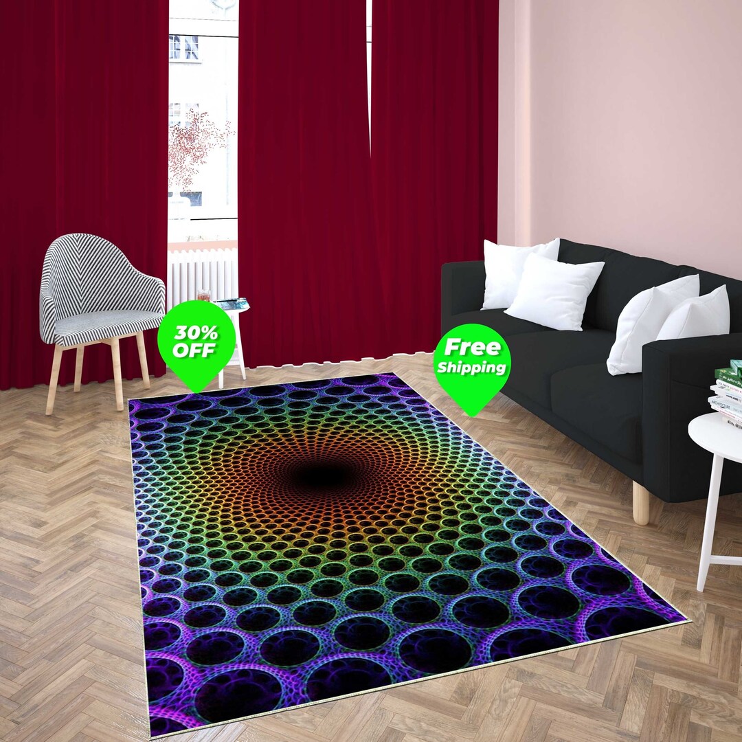 Optical Illusion Rug Realistic Optical Illusion Rug Illusion Etsy