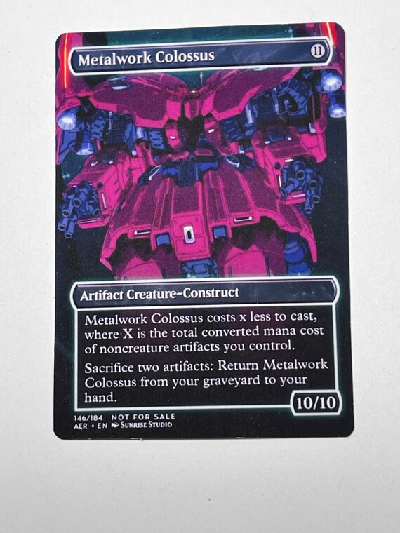 Metalwork Colossus Fan Made MTG Card Etsy