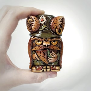 Feisty DOMOVOY: household deity protective spirit house elf figurine  domovoi statuette