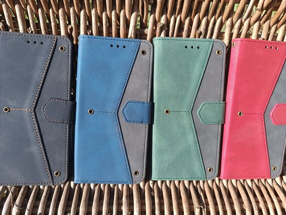 Wallet Case for Samsung Galaxy A12 A13 A14 A15 A16 A22 A23 A25 A34 A35 A52 A53 A54 A55 5G Flip Protective Cell Phone Cover Green Blue Red Etsy UK