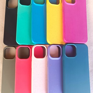 Eco-hoesje voor iPhone 15 14 Plus Pro Max 13 12 Mini 11 X XS 8 7 6 SE 2020 2022 Semi-biologisch afbreekbaar duurzaam recyclebaar hoesje