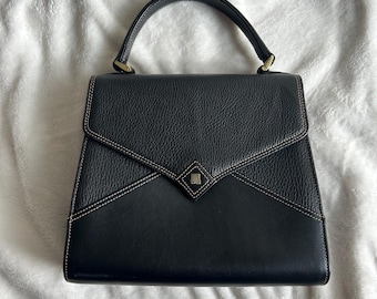 Sac Bandoulière Lanvin Vintage En Cuir Blanc - Authentique, Occasion
