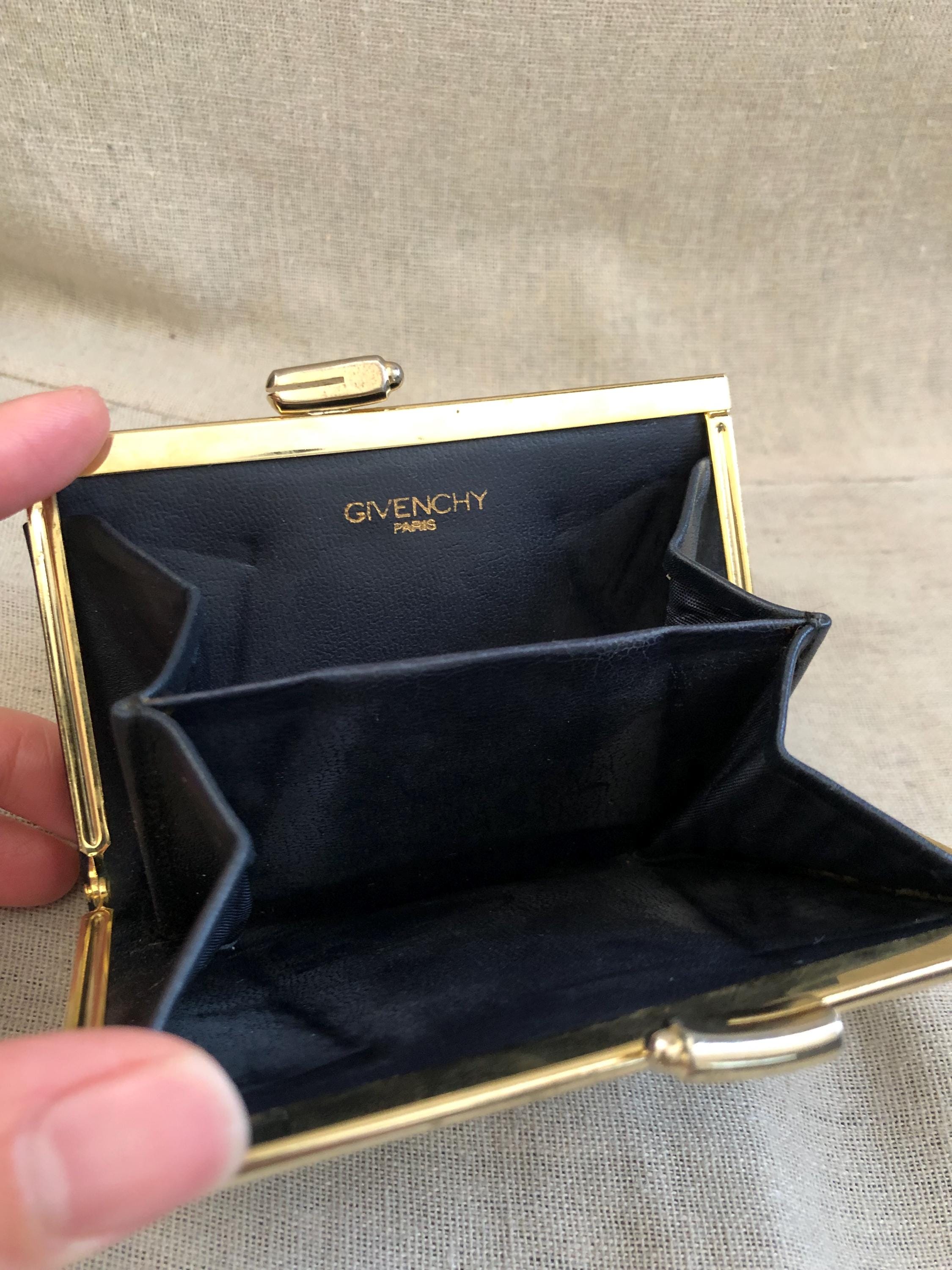 ♡ GIVENCHY ♡ Vintage ♡ coin case ♡ Auth GIVENCHY Coin Case Purse Black Leather - r10170g | eBay