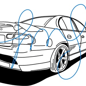 Holden VT Clubsport Digital FIle SVG