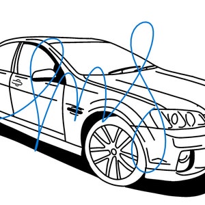 Holden VE Commodore digitaal bestand SVG