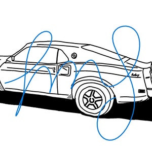 1969 Mustang Digital FIle SVG