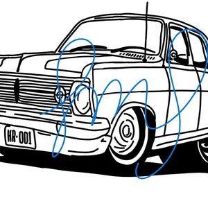 Holden HR Sedan SVG Digital image