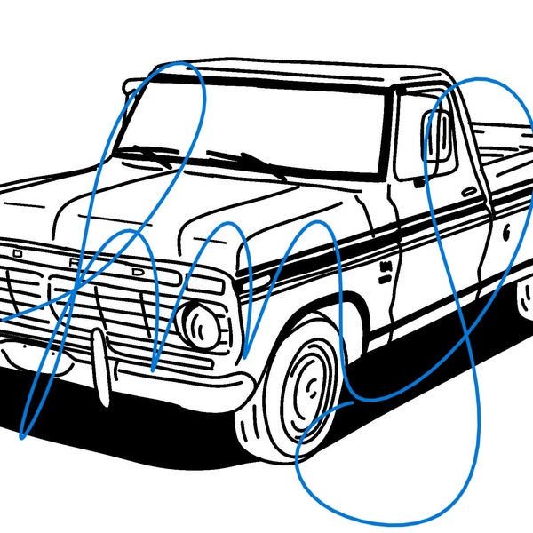 Ford F truck Digital File SVG