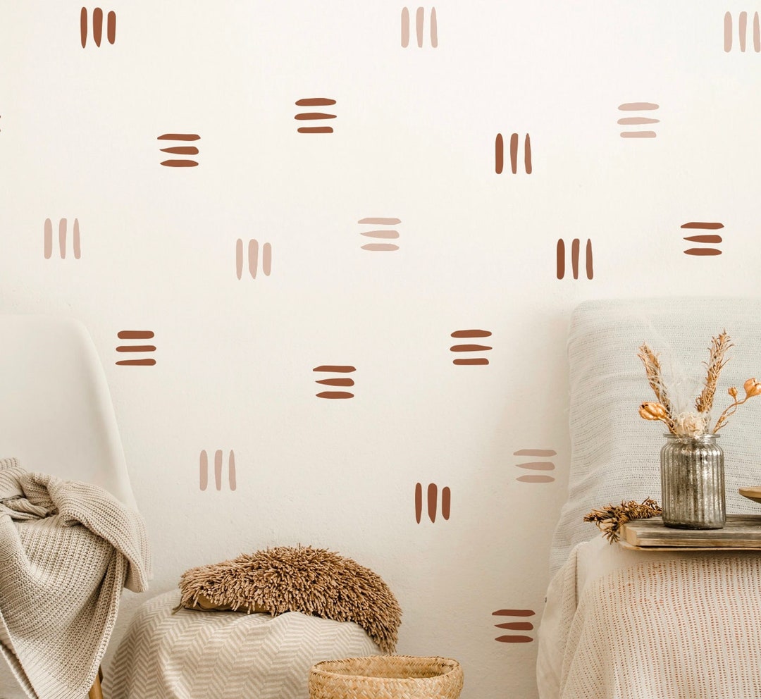 Line Wall Decal, Boho Nursery Décor, Scandinavian Décor, Peel and Stick ...