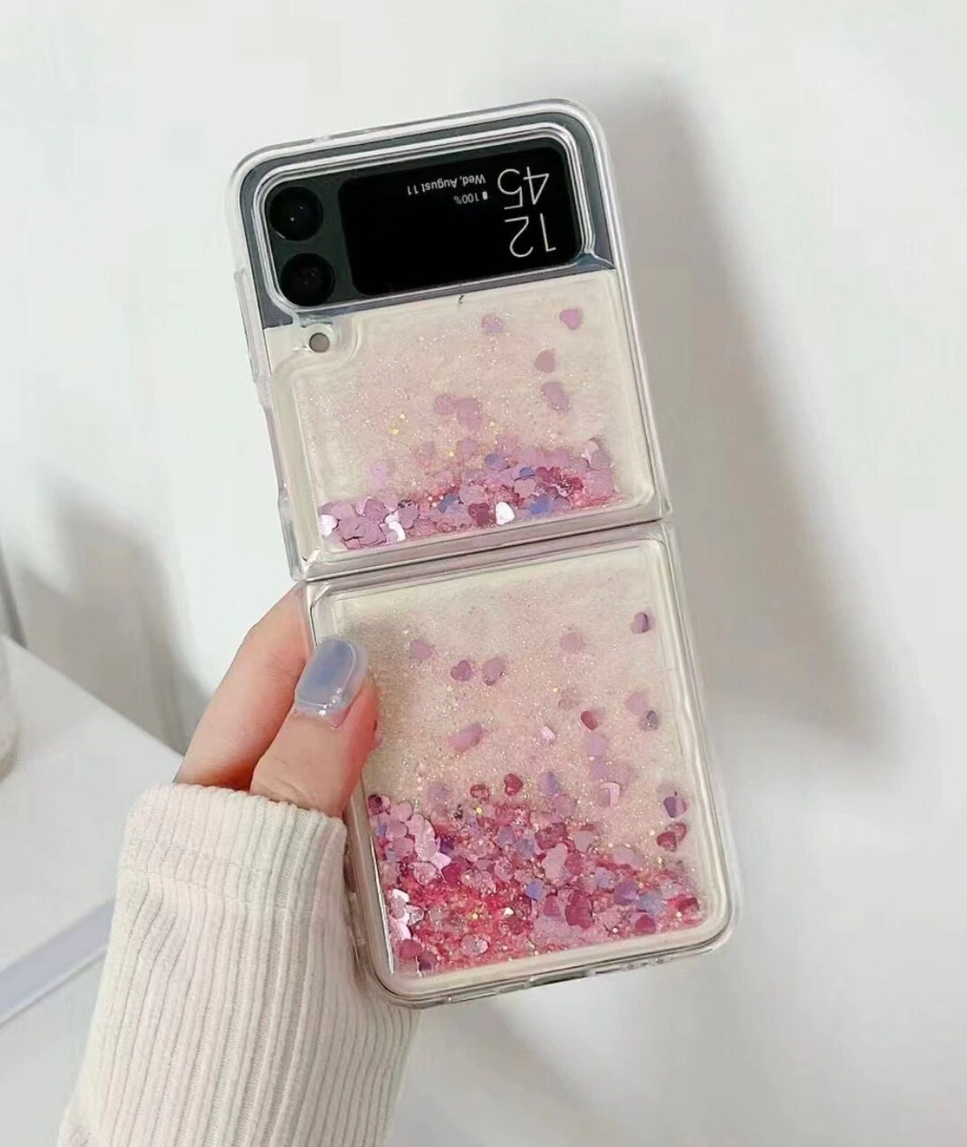 Liquid Phone Case for Samsung Z Flip 3 Glitter Bling Etsy