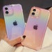 Rainbow Glitter Phone Case, Aurora Phone Case, Holographic transparent Phone case for iPhone 14 13 12 11 Pro Max XR XS Max 7 8 Plus Case 