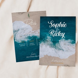 Beach Wedding Invitation, Customizable Wedding, Printable Wedding Beach Wedding Invitations, Wedding Summer, Boho Beach Wedding Invites