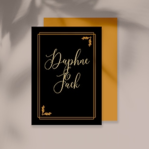 Luxury Black Gold Invitation Customizable Wedding High End Printable Wedding Minimalist Gold Black Luxe Wedding Minimalistic Classic