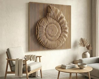 Sea Shell Parametric Wall Art, Fibonacci Sequence Wood Panel, CNC and Laser Cut SVG