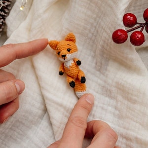 Crochet pattern fox, crochet toy fox, amigurumi fox pattern, crochet tiny fox, easy crochet pattern fox, crochet pocket toy, amigurumi toy