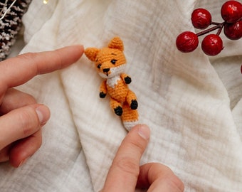 Crochet pattern fox, crochet toy fox, amigurumi fox pattern, crochet tiny fox, easy crochet pattern fox, crochet pocket toy, amigurumi toy