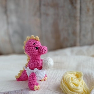 Crochet pattern dino, crochet christmas toy, amigurumi christmas pattern, crochet dino pattern,christmas crochet decor, plusie dinosaur image 7