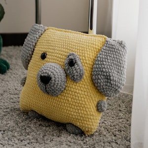 Crochet dog pattern, amigurumi dog, amigurumi toy dog, crochet pillow for kids, crochet pattern dog, crochet pillow for decor, crochet toys image 4