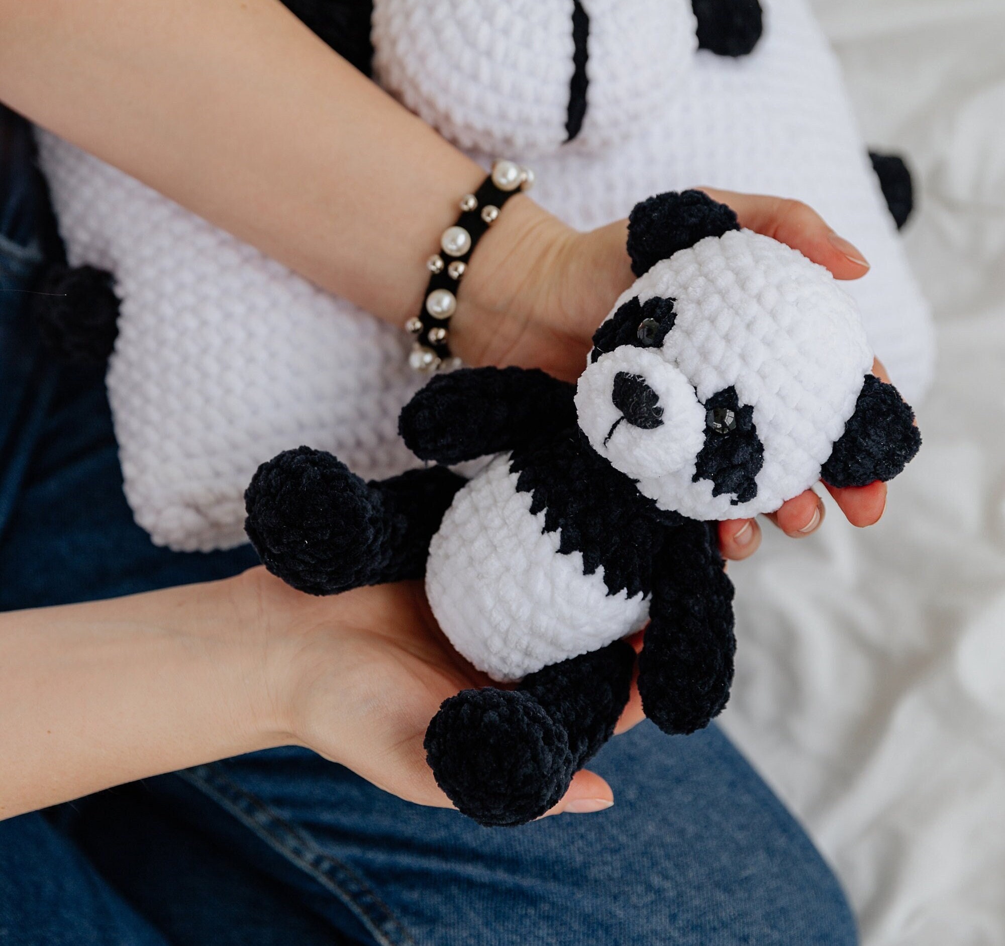 Learn To Knit Crochet Animals Panda Knitting Loom Kit,knitting