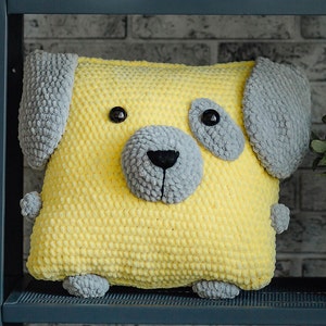 Crochet dog pattern, amigurumi dog, amigurumi toy dog, crochet pillow for kids, crochet pattern dog, crochet pillow for decor, crochet toys image 5