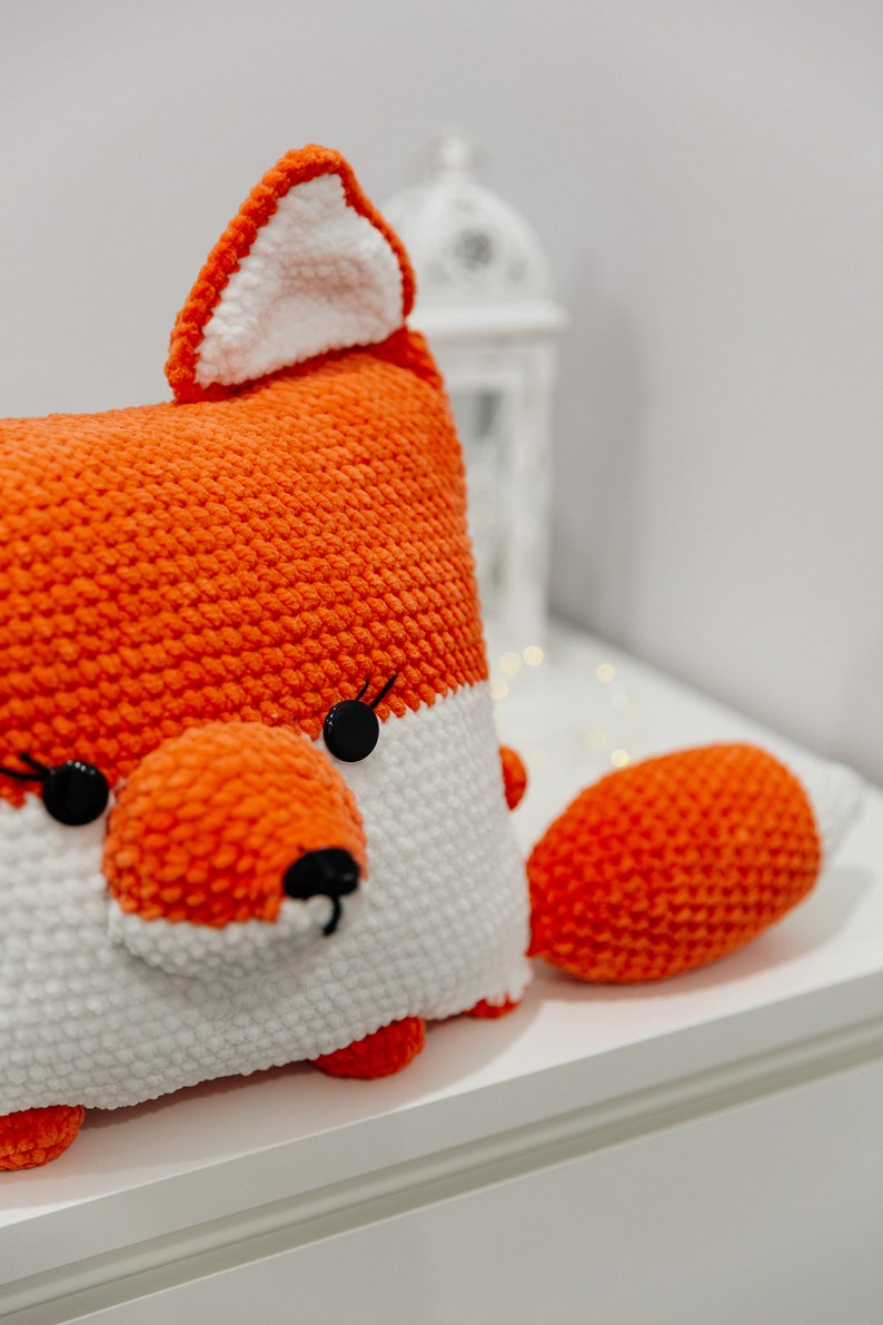 Crochet Pattern Fox Crochet Pillow Fox Amigurumi Pattern - Etsy