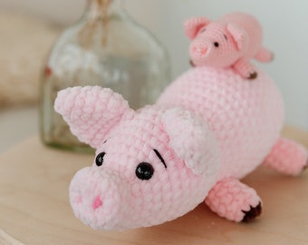 Crochet pattern pig, amigurumi pig, crochet piglet pattern, crochet toy, easy crochet piglet, amigurumi pattern pig, crochet toy for kids