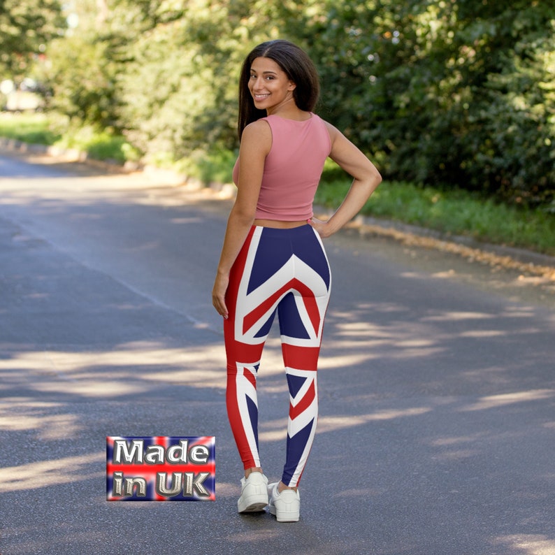 Union Jack Yoga Spandex Leggings - Style 1 