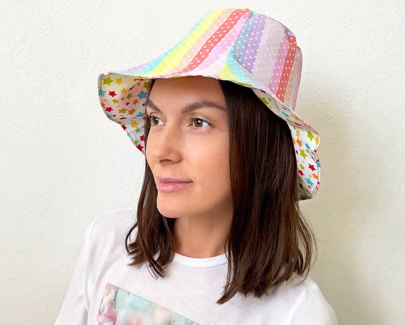 Reversible Bucket Hat Sewing Pattern and Video Instructions Etsy