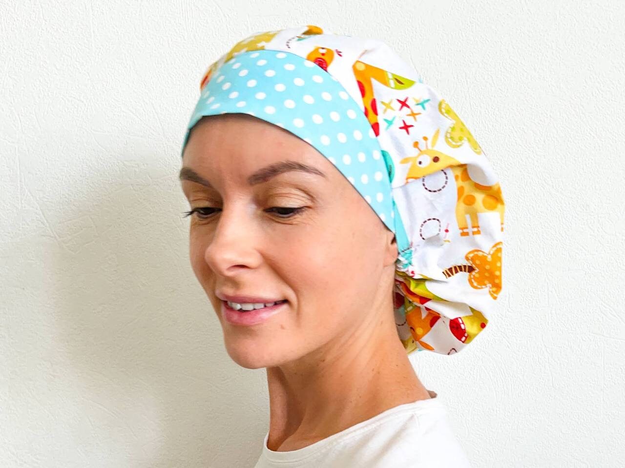 Set of 2 Sewing Patterns and Video Instructions Bouffant Scrub Cap and ...