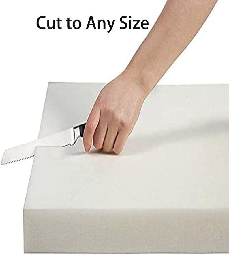 High Density Upholstery Foam Sheet Cut to 72 Inches X 24 Inches Various