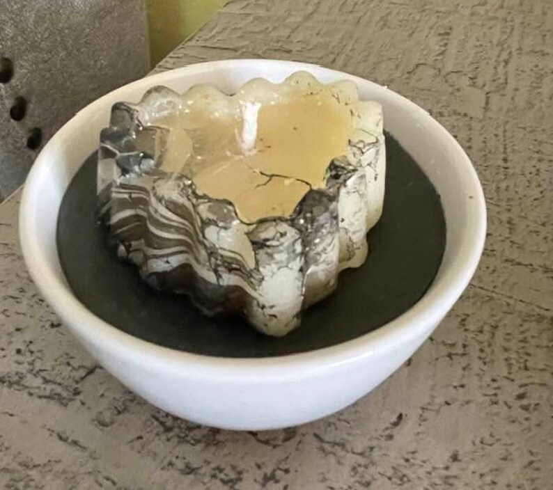 Licorice Scent Heart Candle, Romantic Woman's Gift, Handmade Beeswax