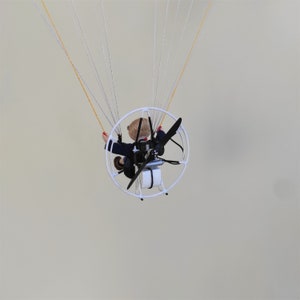 Paraglider PPG, Felt miniature, Mini Paraglider, small model, gift for sportsman, Felt Paraglider, Paragliding, Paramotoring. Gleitschirm image 8