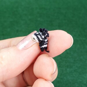 Extremely Miniature Zebra Dollhouse tiny Zebra. Doll pet zebra. Mini animal. Collectible figurine. Friend gift.