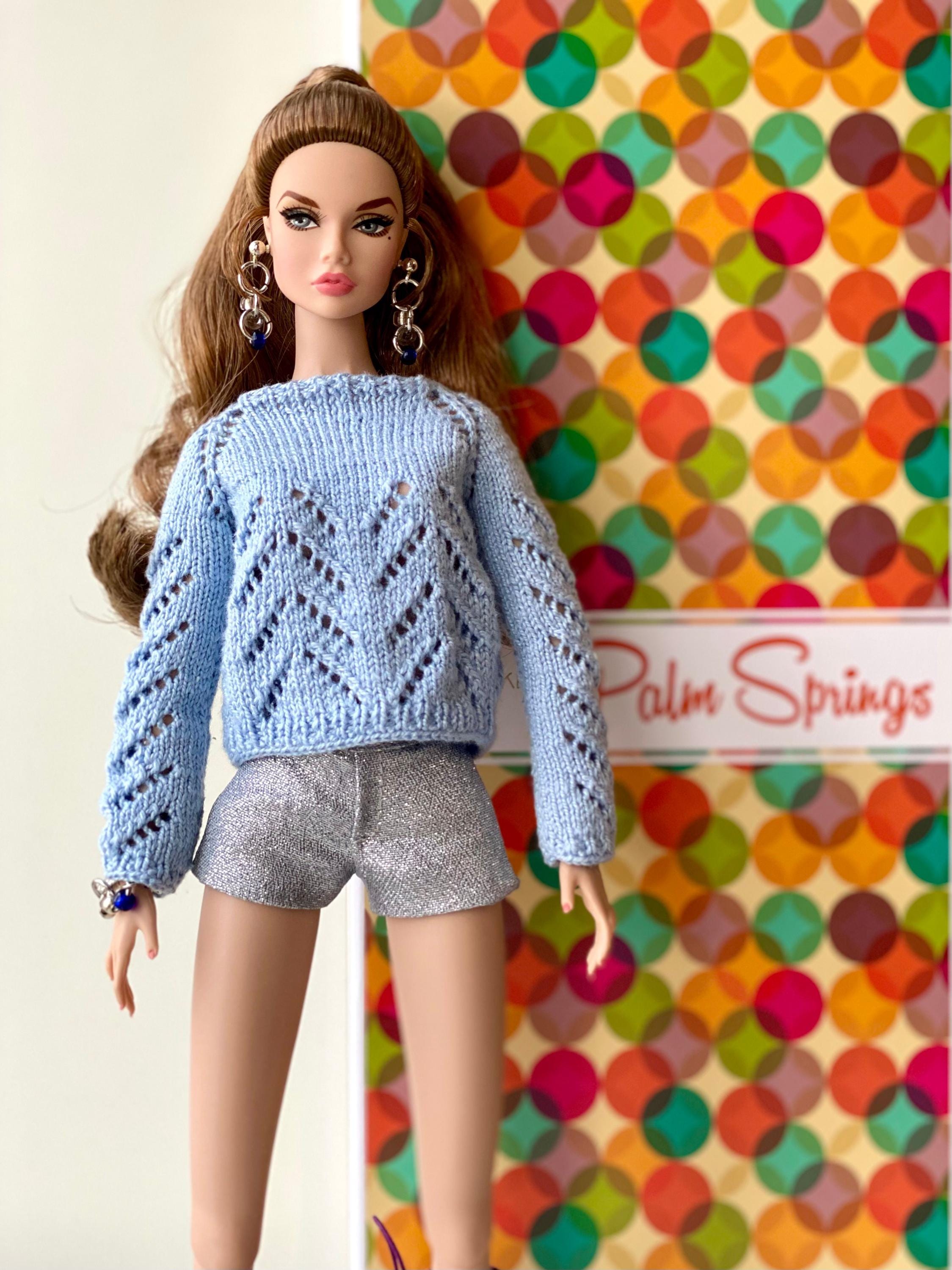 人形 Poppy Parker Fashion ty NU Face Blue Knitted Doll Sweater: Poppy Parker, Nu Face, Integrity Toys