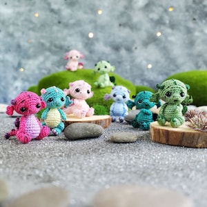 Micro dragón bebé personalizado. Mini dragón para casa de muñecas. Mascota de muñeca. Mini animal. Figura coleccionable. Regalo para amigos.
