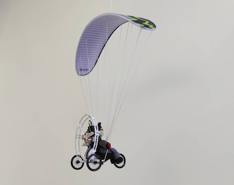 Parapente personnalisé PPG Trike Mini-Me, ParaTrike Maximum de détails, cadeau pour sportif, Felt Paraglider, Paramoteur. Gleitschirm